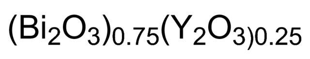 Bismuth oxide - yttria stabilized
