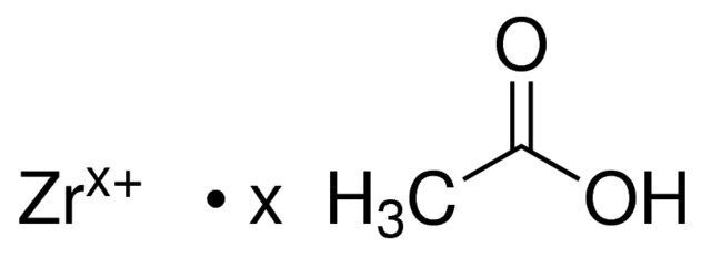 Zirconium acetate solution