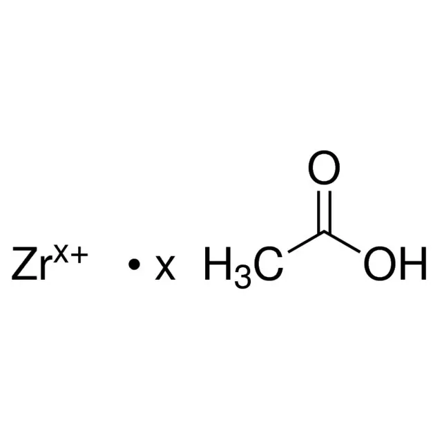 Zirconium acetate solution