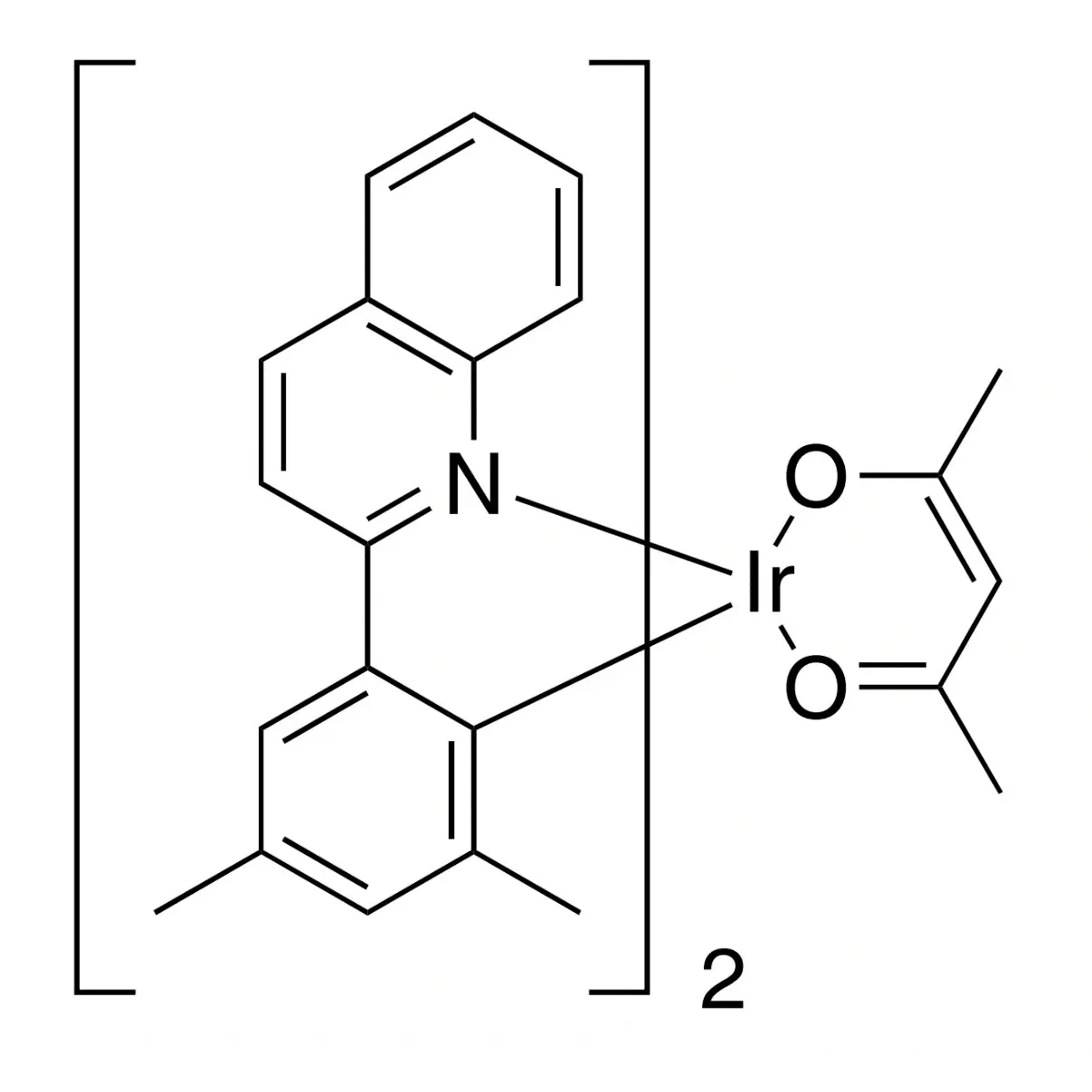 Bis(2-(3,5-dimethylphenyl)quinoline-C2,N&#039;)(acetylacetonato)iridium(III)