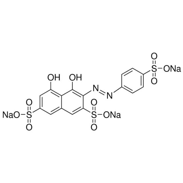 1,8-Dihydroxy-2-(4-sulfophenylazo)naphthalene-3,6- disulfonic acid trisodium salt