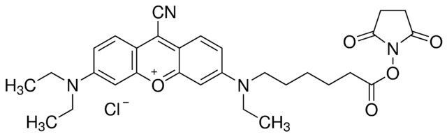 9-Cyano-N,N,N′-triethylpyronine-N′-caproic acid N-hydroxysuccinimide ester chloride