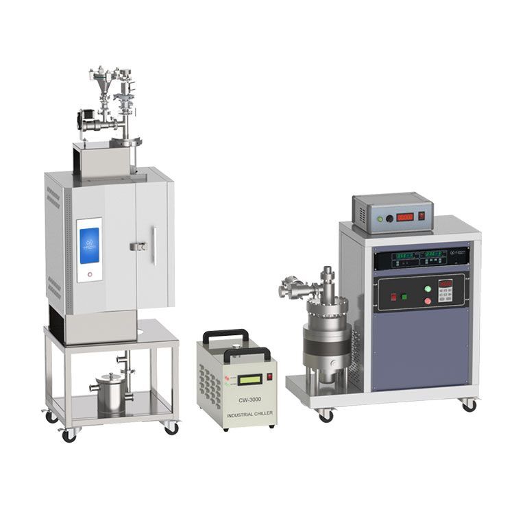 Ultrasonic Spray Pyrolysis Furnace with Spray Nozzle and Powder Feeder